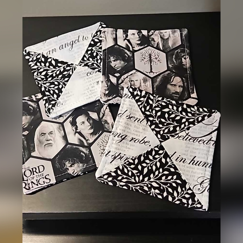 Coasters Lord of the Rings Handmade New